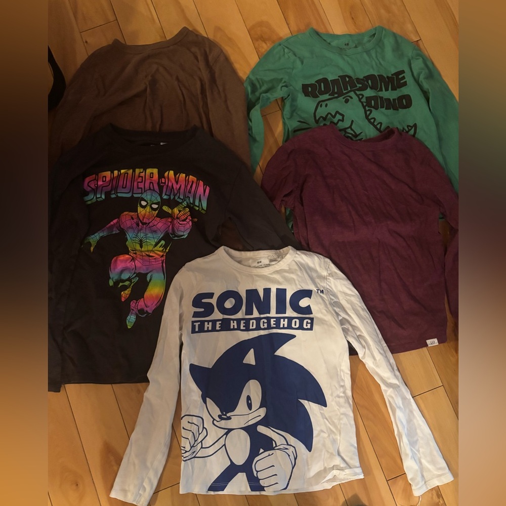 Long sleeve boys t-shirts